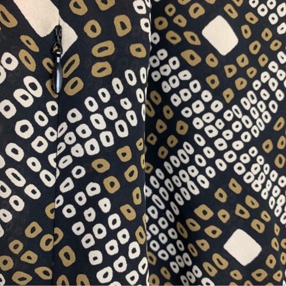 Tory Burch Silk Peplum Ruffle Blouse Size 6 - Picture 4 of 6